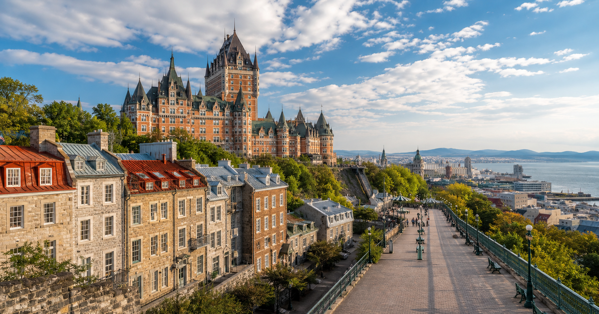 Quebec City city waterfront and skyline