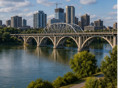 River bridges, Saskatoon