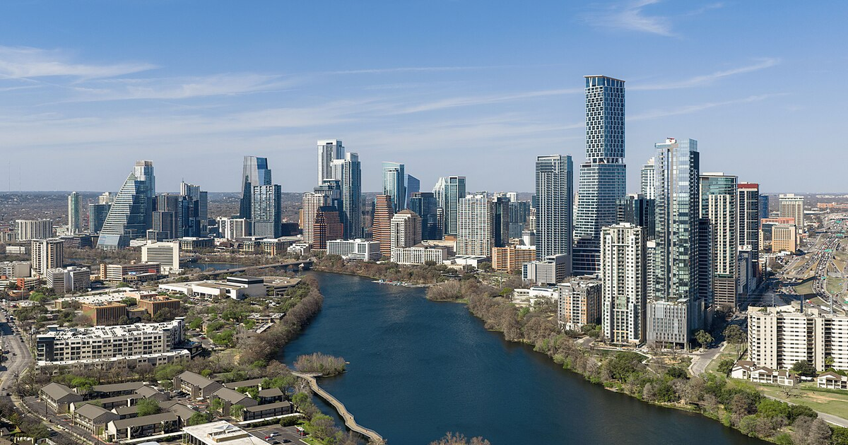 Austin city waterfront and skyline
