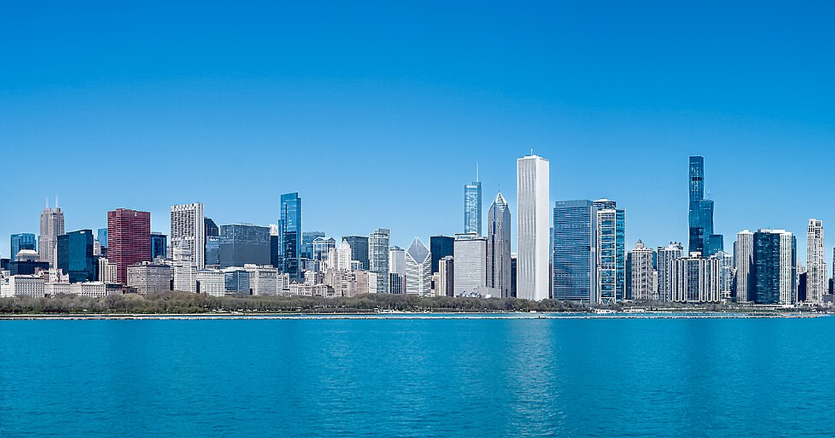 Chicago city waterfront and skyline