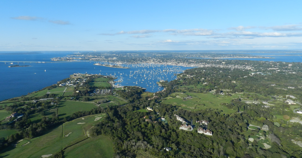 Newport city waterfront and skyline