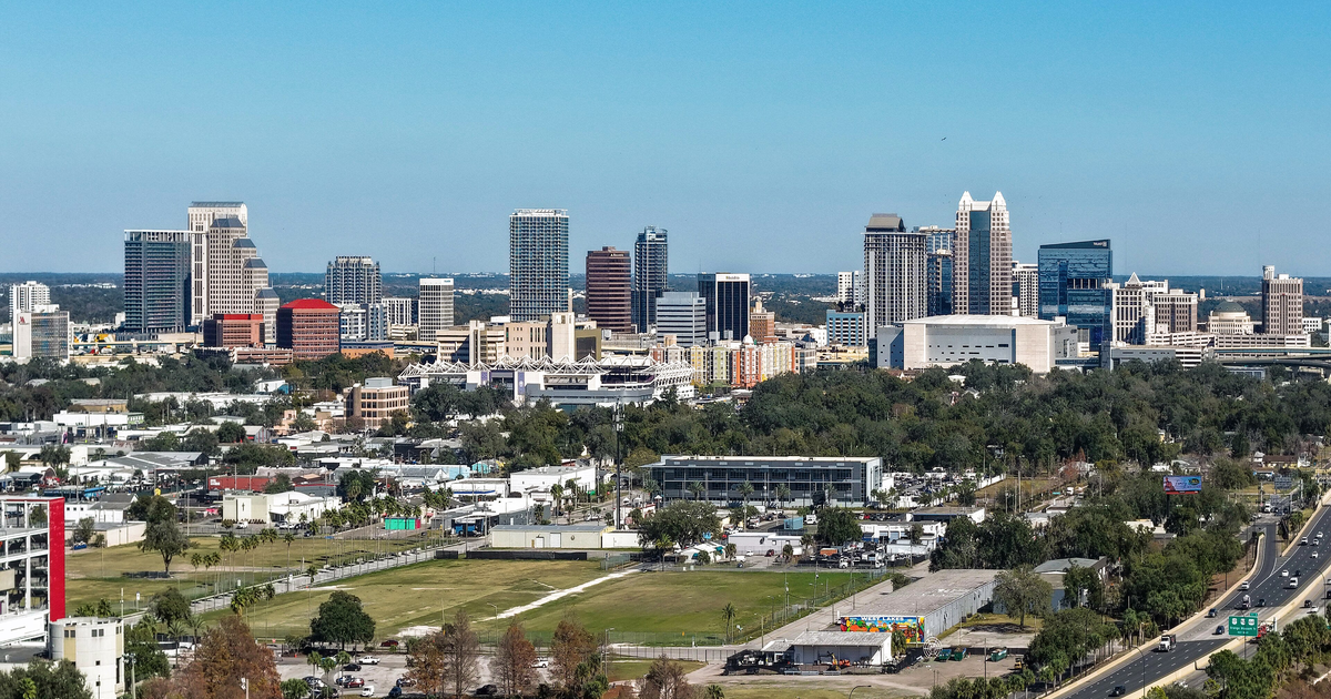 Orlando city waterfront and skyline