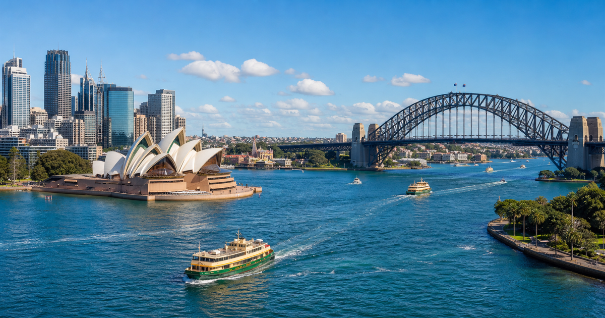 Sydney city waterfront and skyline
