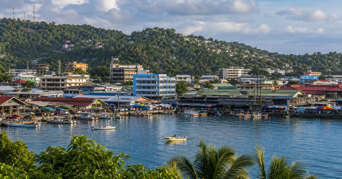 Honiara city waterfront and skyline