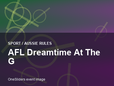 AFL Dreamtime at the G thumbnail