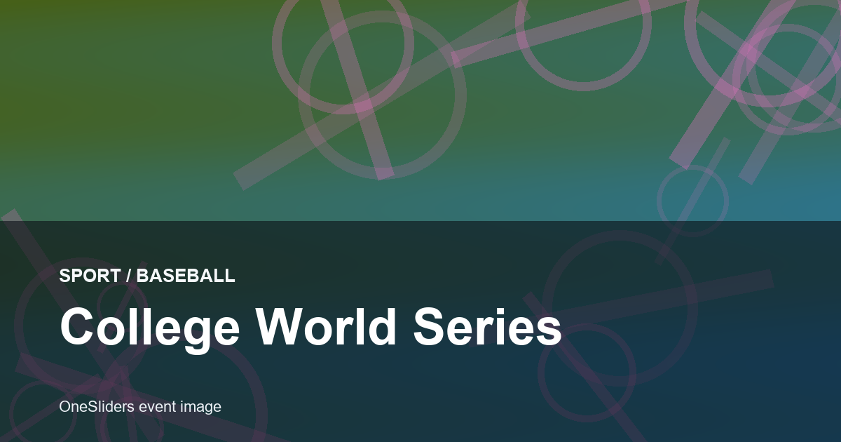College World Series hero image