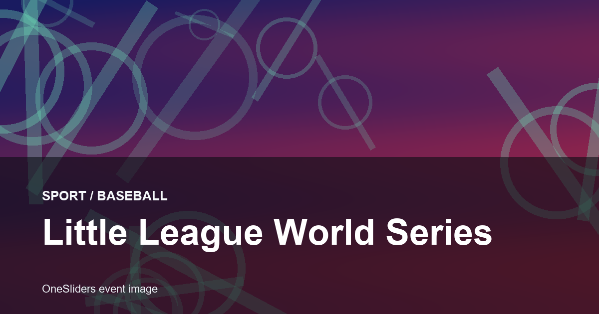 Little League World Series hero image