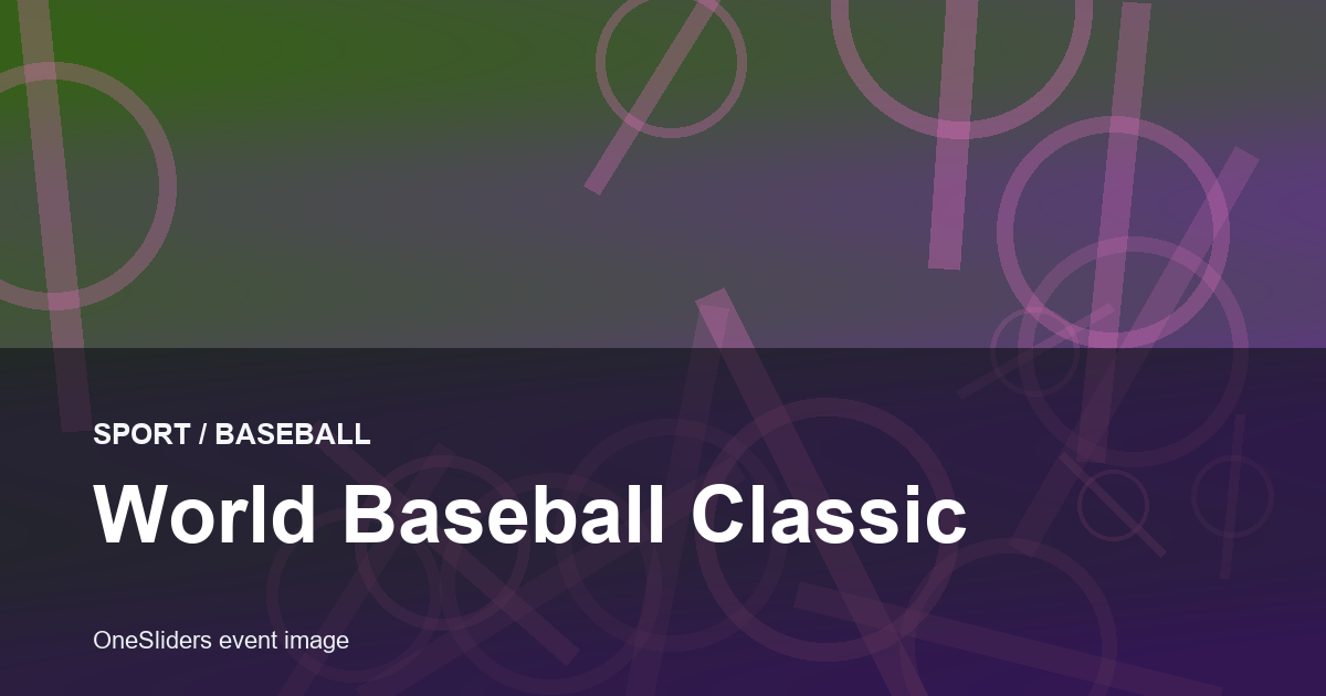 World Baseball Classic hero image