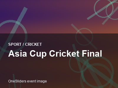 Asia Cup Cricket Final thumbnail