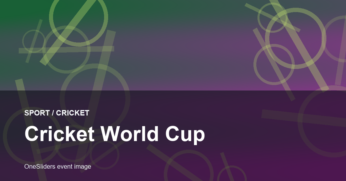 Cricket World Cup hero image