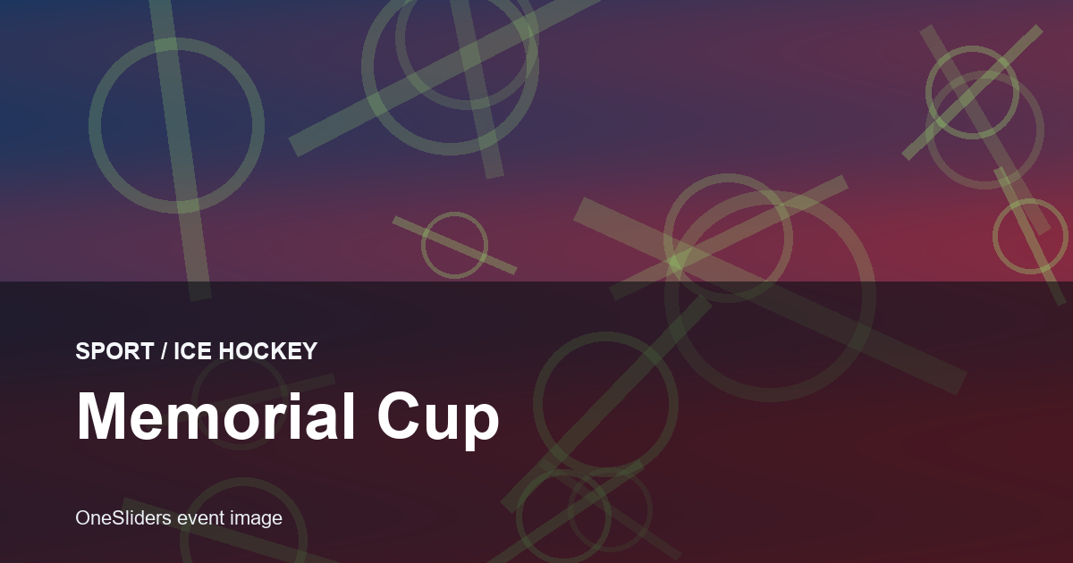Memorial Cup hero image