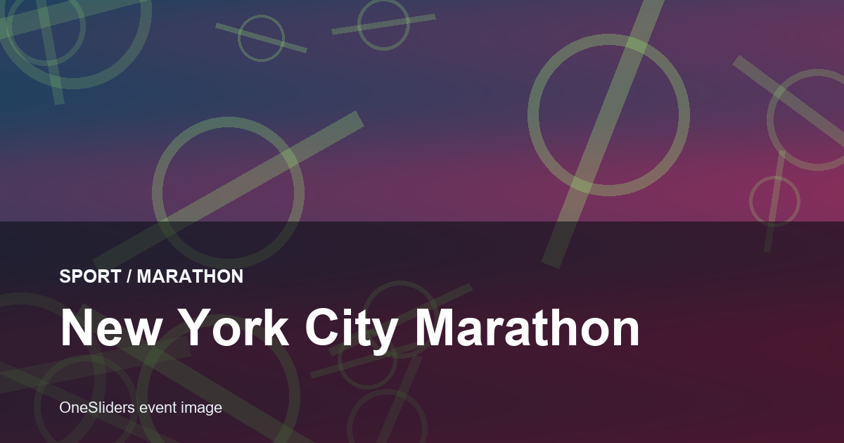 New York City Marathon hero image